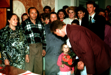 злева бацькі нявесты - Каржанеўскія Алла Міхайлаўна і Міхаіл Пятровіч